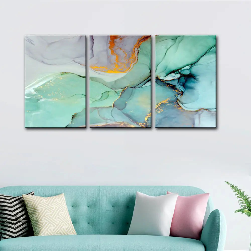 Beautiful Abstract Wall Art Wood Framed Canvas Painting Main image