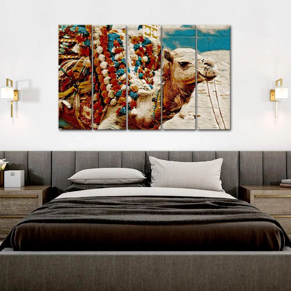 Arabian Camel Canvas Wall Painting