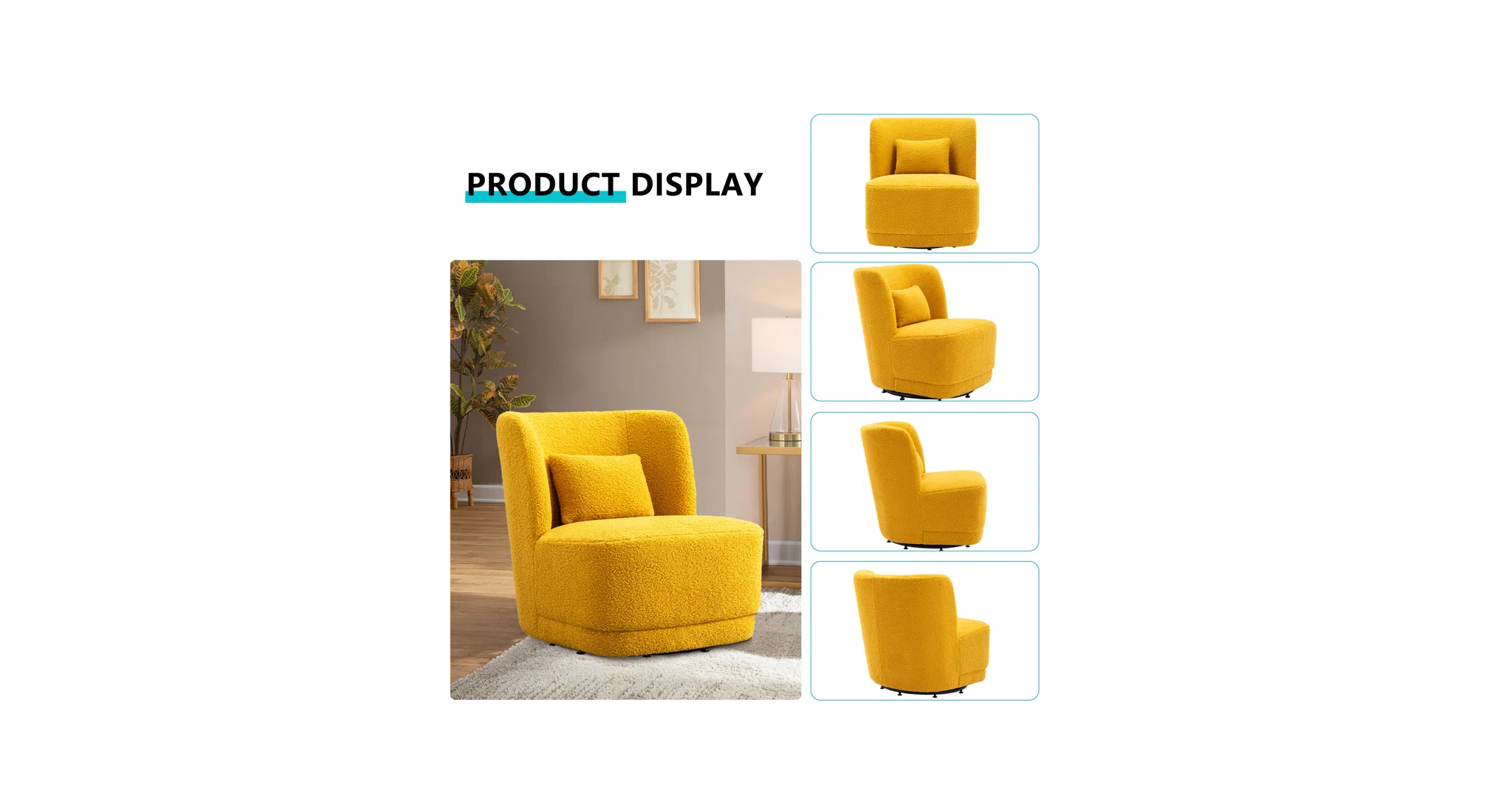 Yellow Deeda Barrel Chair