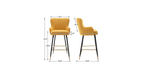 Yellow Color Nolen Bar Stool