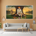 Spiritual Home Décor Sai Baba Canvas Painting
