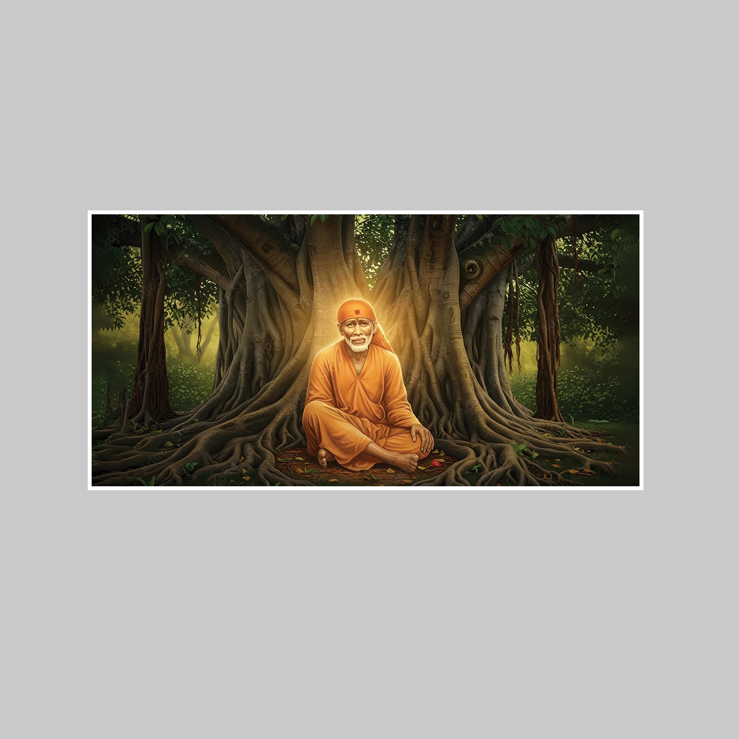 Shirdi Sai Baba Om Sai Ram Canvas Printed Wall Paintings & Art Secondary image