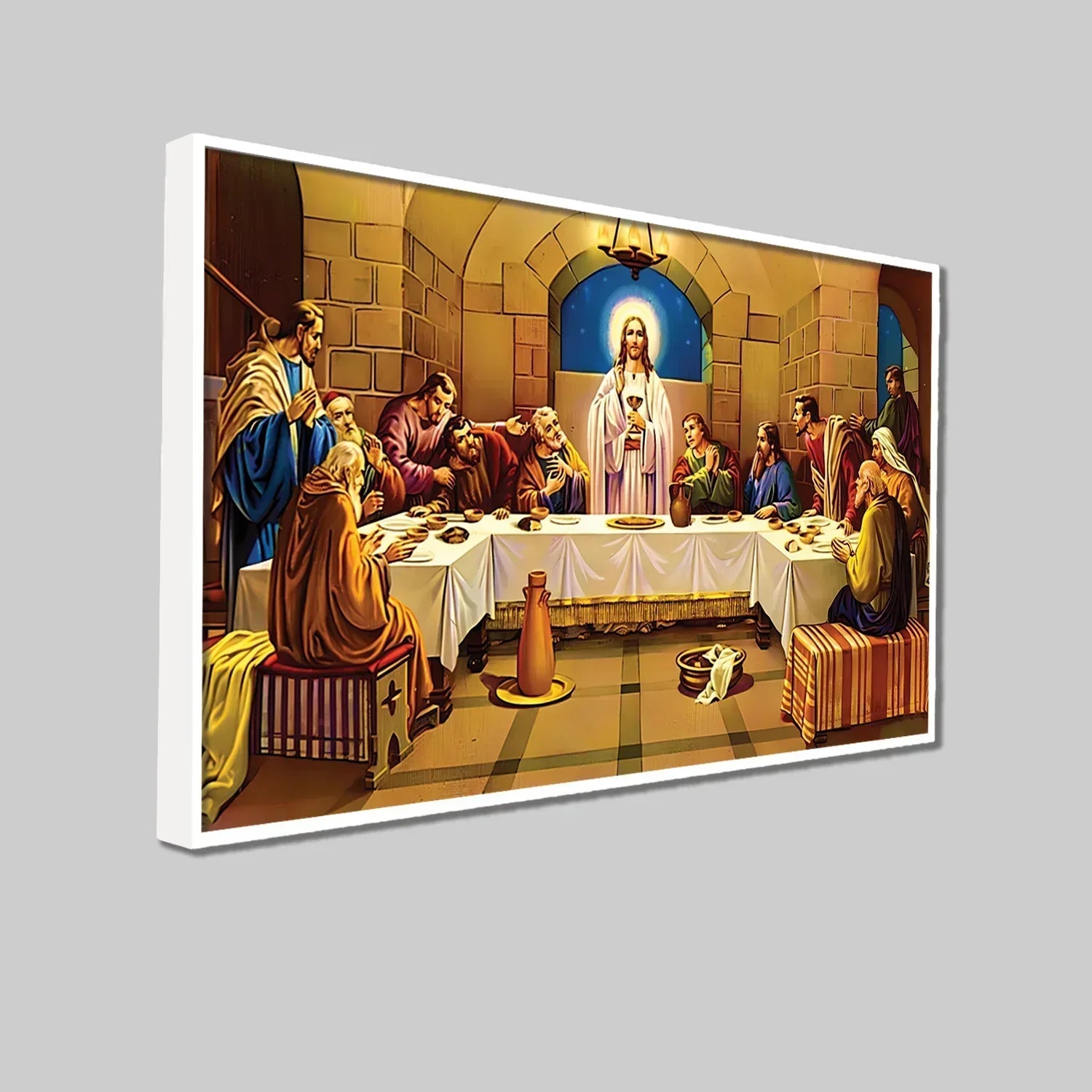 Sovereign Jesus Canvas Printed Wall Paintings for Living Room, Meditation Room, Bedroom, Churches, Hospitals Clearance Sale Secondary image