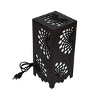 Willson Swirl Bloom Wooden Table Lamp - Unique Artistic Design