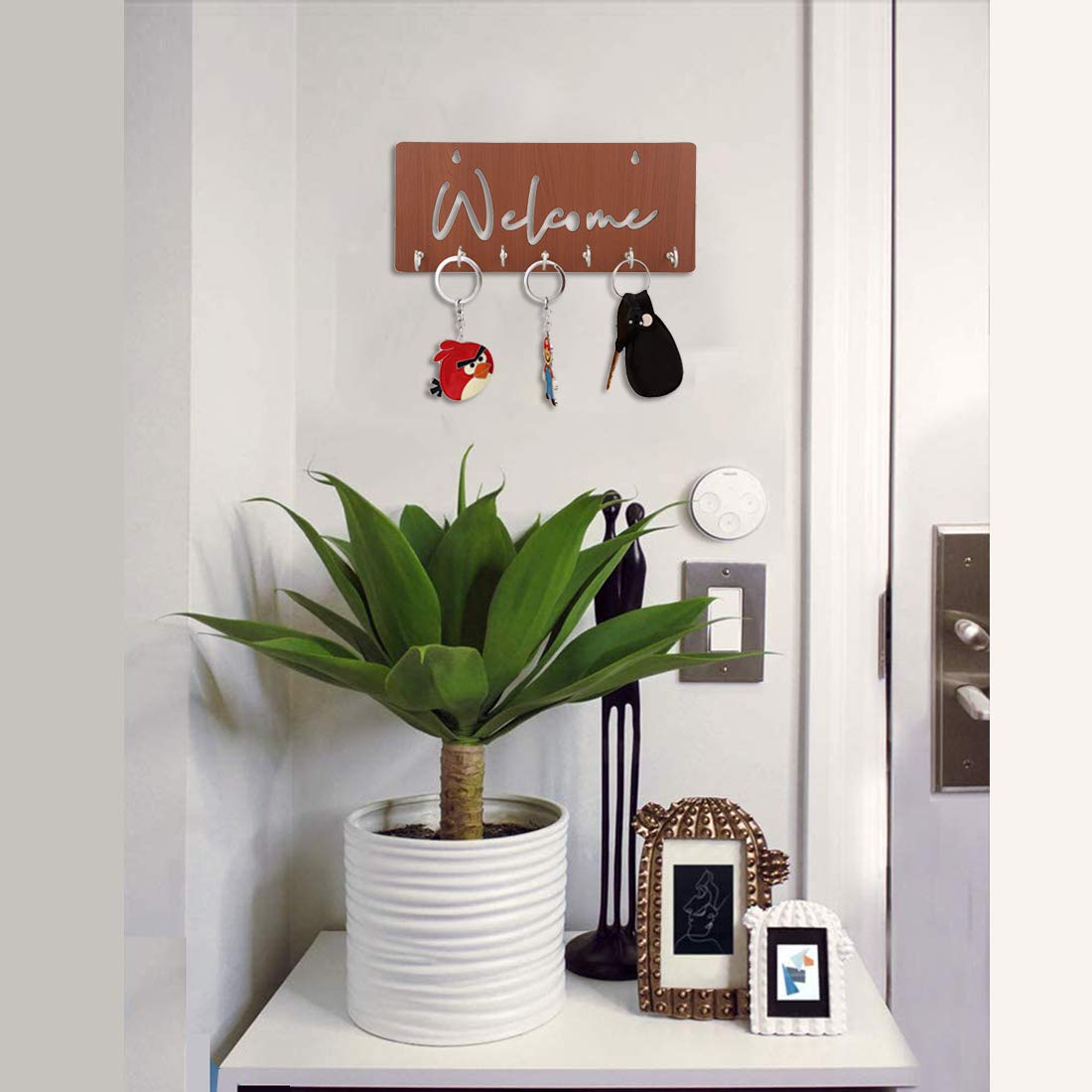 Welcome Unique Design Wall-Mounted Key Holder for Home Wall