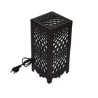Willson Diamond Lattice Wooden Table Lamp - Unique Cutout Design