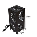 Willson Swirl Bloom Wooden Table Lamp - Unique Artistic Design