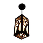 Ambient Lighting Wooden Lantern - Vellar Tree of Life Style