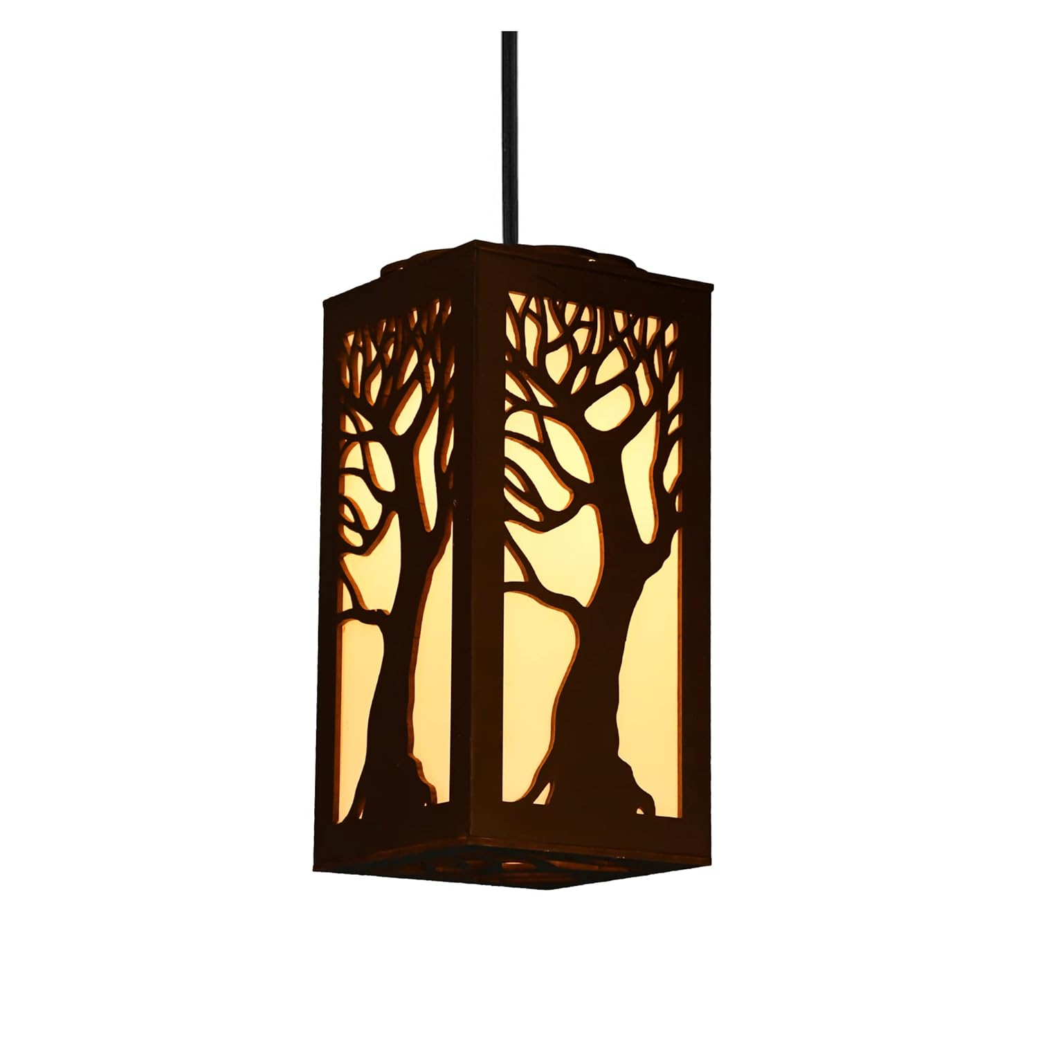 Ambient Lighting Wooden Lantern - Vellar Tree of Life Style