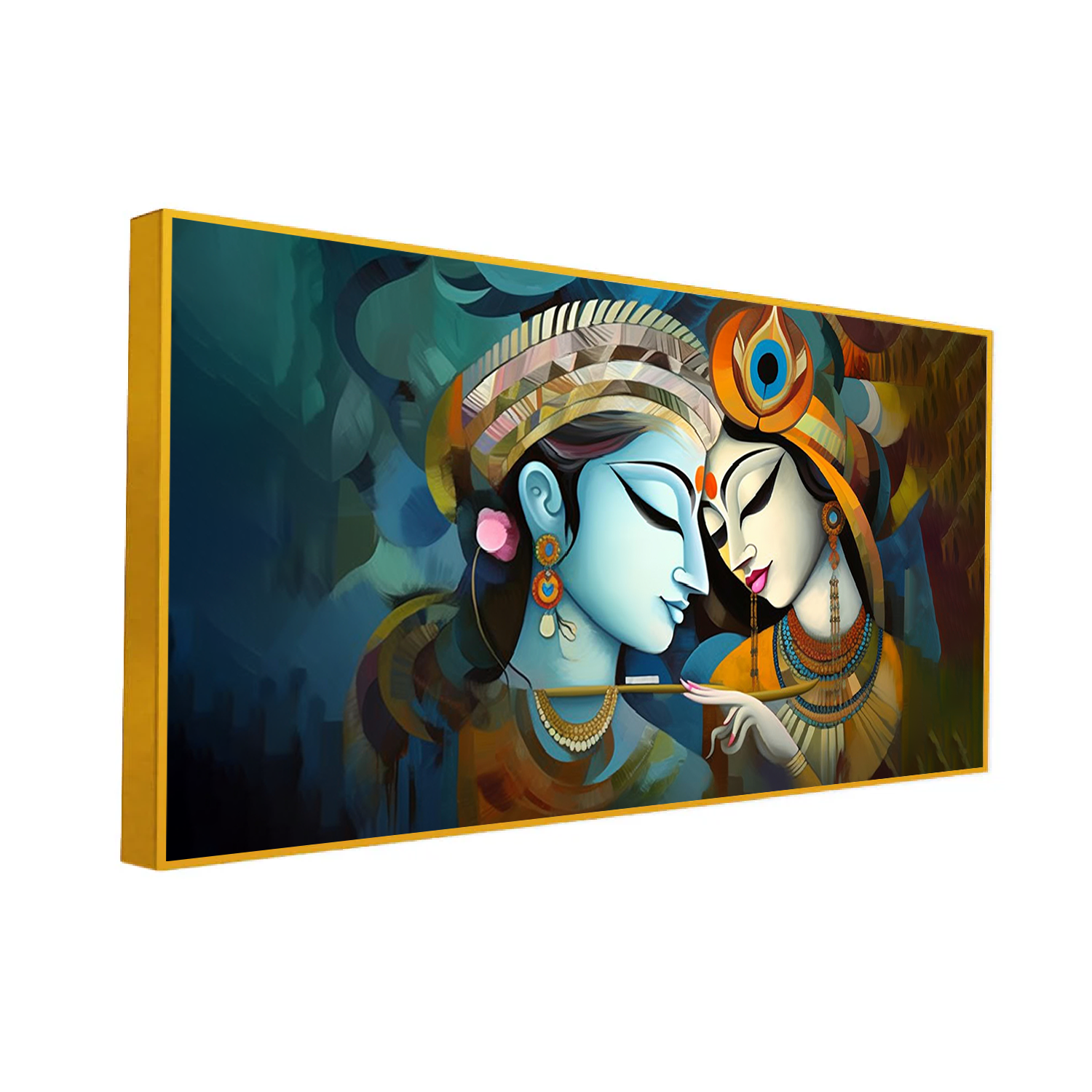 Vibrant Radha Krishna Artwork – Brighten Your Space Today