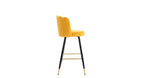 Yellow Color Flower Counter Stool