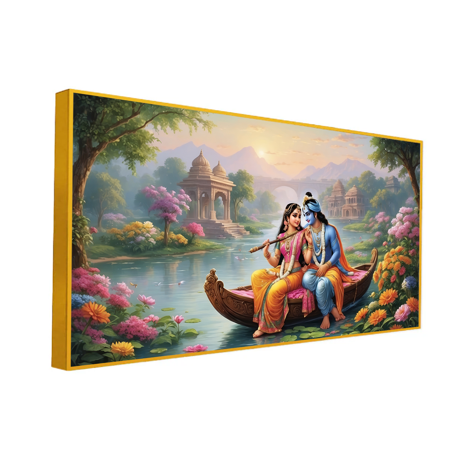 3D Radha Krishna Wall Paintings & Art – An Immersive Divine Experience Secondary image