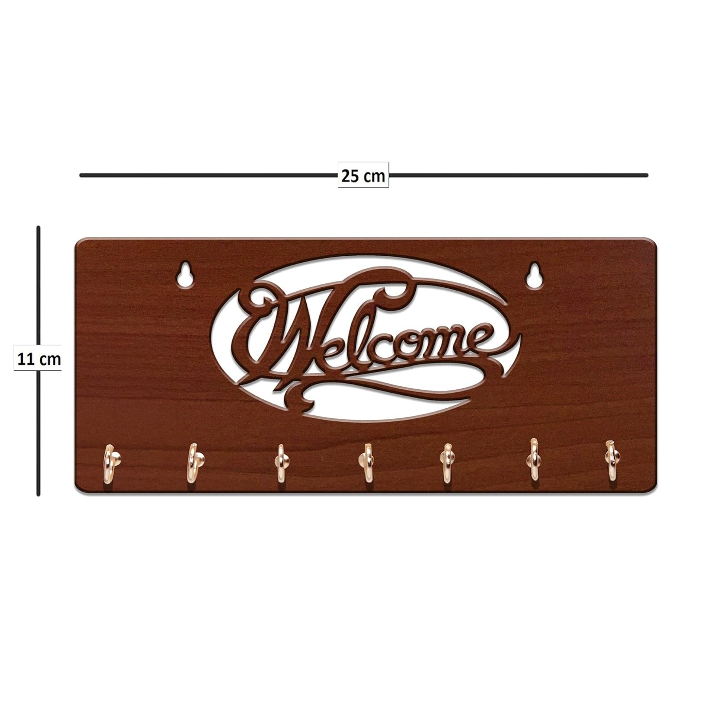 Welcome Text Unique Design Wall-Mounted Key Holder for Home Wall