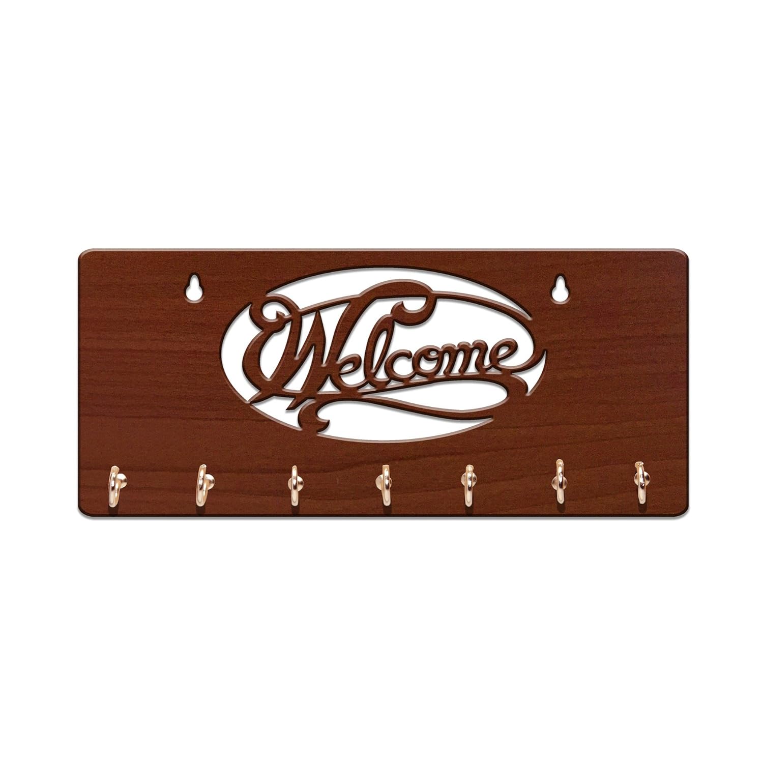 Welcome Text Unique Design Wall-Mounted Key Holder for Home Wall