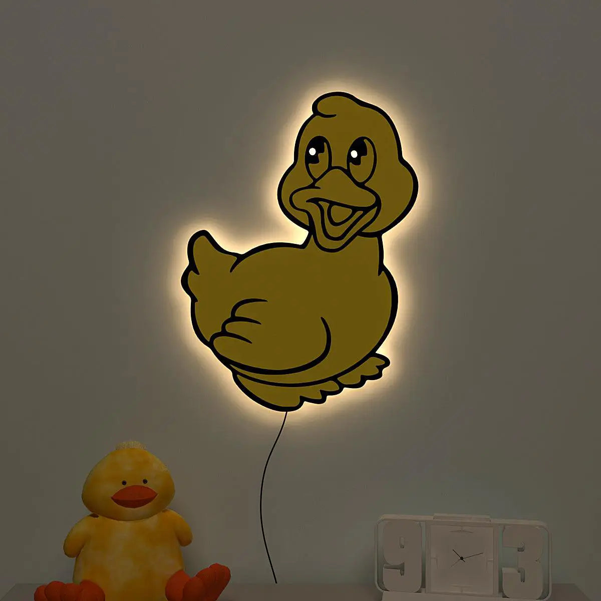 Baby Duckling Backlit Wooden Wall Décor Main image