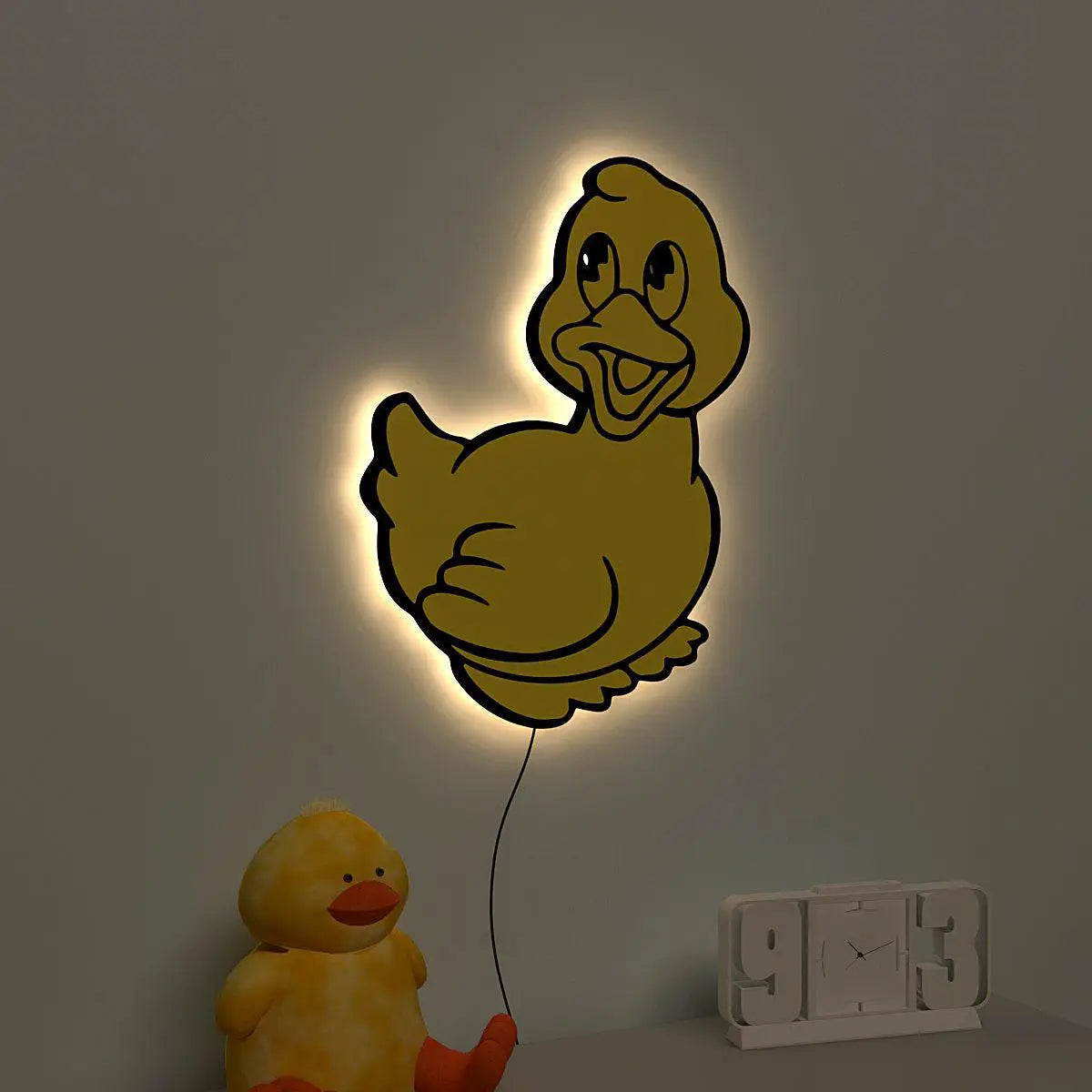 Baby Duckling Backlit Wooden Wall Décor Secondary image