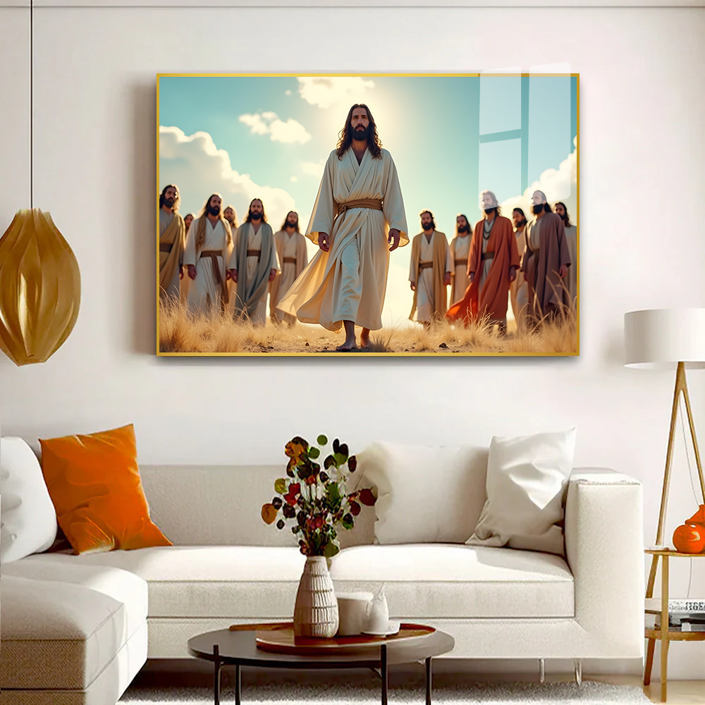 Soulful Serenity Jesus Acrylic Wall Paintings & Art Main image