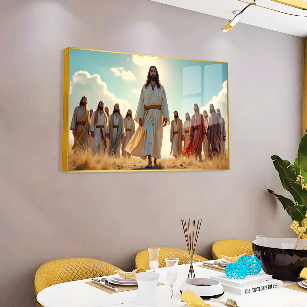 Soulful Serenity Jesus Acrylic Wall Paintings & Art Secondary image