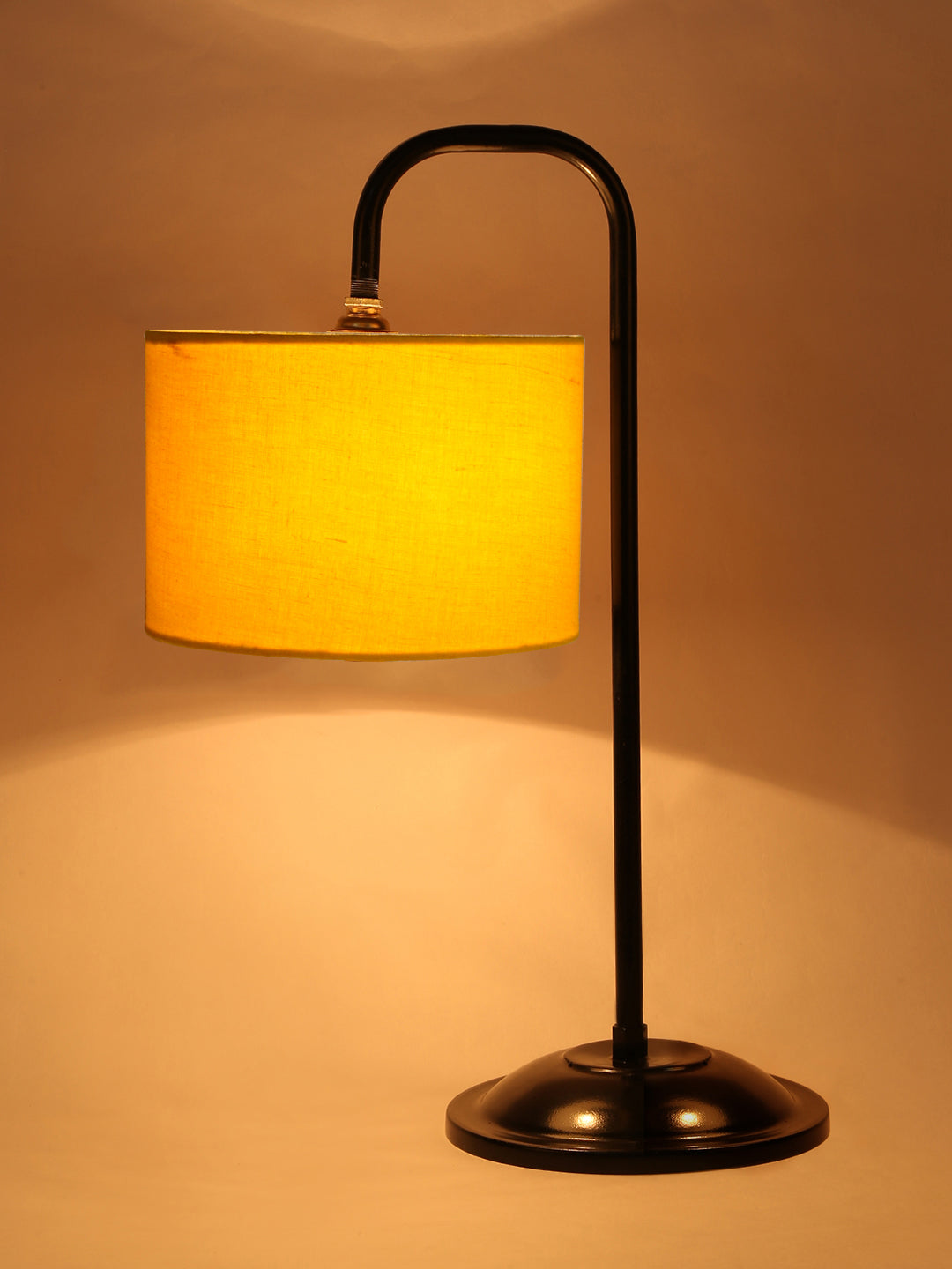 Yellow cotton Shade Iron Table Lamp (RM03)