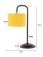 Yellow cotton Shade Iron Table Lamp (RM03)