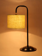 Yellow Jute Shade Iron Table Lamp (RM18)