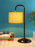 Yellow Jute Shade Iron Table Lamp (RM18)