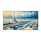 The Painter's Journey: A Winter's Tale in Paris, Where Colors Meet WorldssCanvas Print Wall Painting