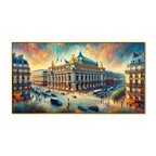 Aesthetic City of Light, Painted Sky Canvas Print Wall Painting