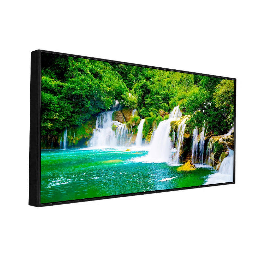 Vibrant Waterfall  Nature Scenery of Colorful Canvas Wall Paintings & Arts