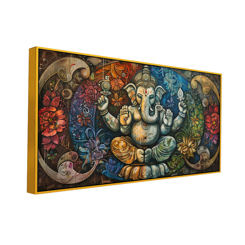 Vintage-Inspired Ganesha Artwork – Elegant Divine Decor Secondary image