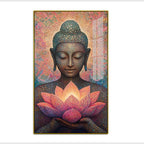 Beautiful Buddha Acrylic Wall Paintings For Home, Office and Hotel