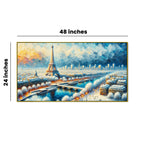The Painter's Journey: A Winter's Tale in Paris, Where Colors Meet WorldssCanvas Print Wall Painting