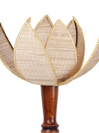 Bamboo Rose Wooden Floor Lamp