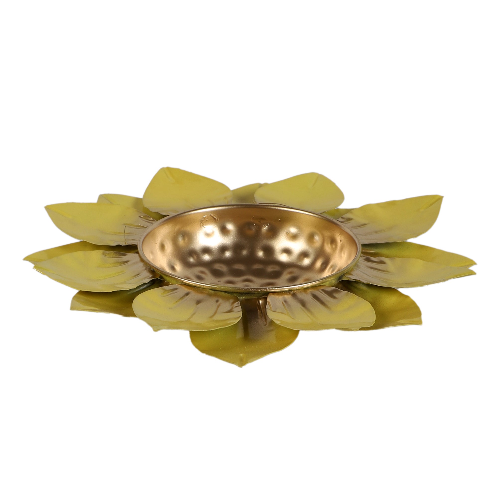 Yellow & Gold Flower Urli Secondary image