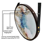 Tropical Beach Sunset Round Framed Canvas Wall Paintings - Set of 3