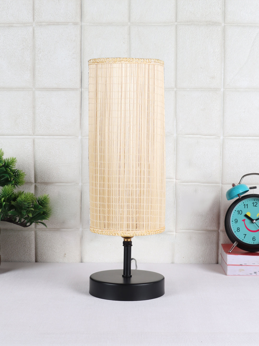Wood Table Lamp with Bamboo Shade (ACAP01) Secondary image