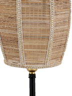 Wood Table lamp with Bamboo Shade (ACAP02)