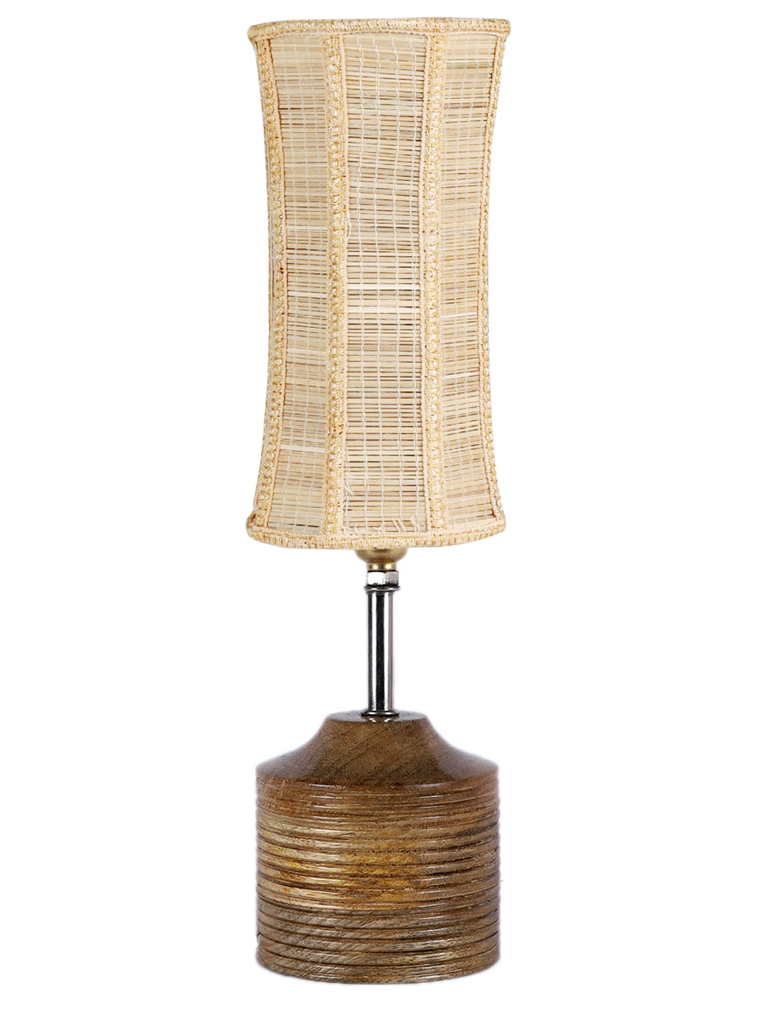 Wood Table lamp with Bamboo Shade (AEAP03)