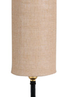 Wood Table lamp with Beige Jute Shade (ACAP11)