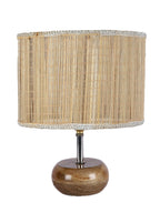 Bamboo Shade with Wood Lamp Base (AB)