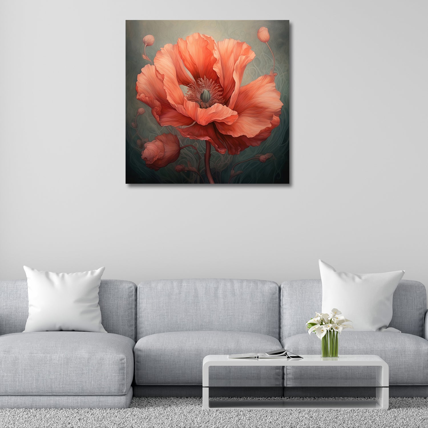 Abstract Florals Modern Wall Paintings Main image