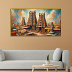 The Temple of a Thousand Colors at Madurai's Meenakshi Amman  Canvas Print Wall  Painting
