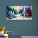 A Chromatic Winter Journey or The Colors of Our Love Canvas print wall painting