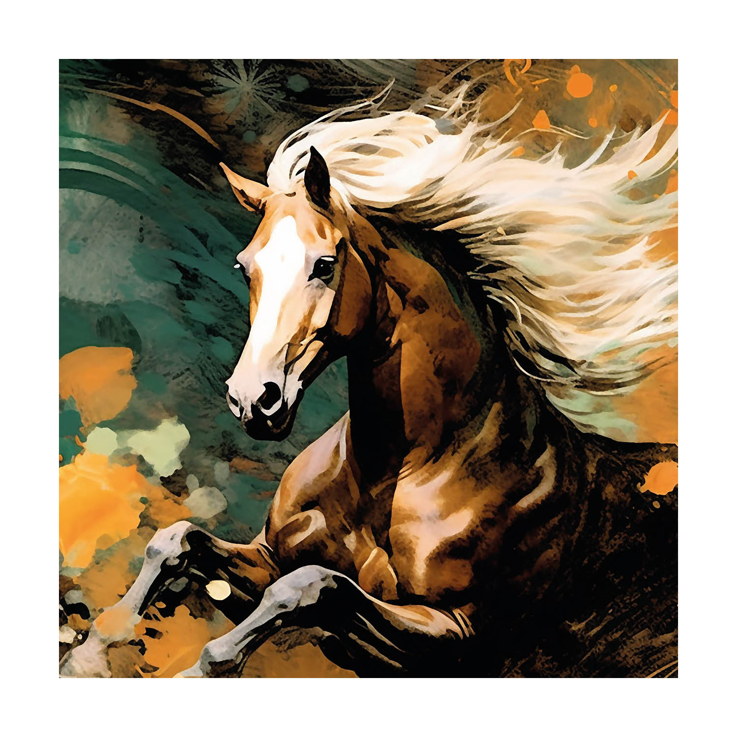 Beautiful Horse Canvas Wall Paintings Main image