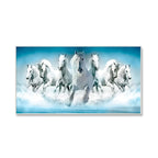 Seven Running Horses Canvas Wall Painting