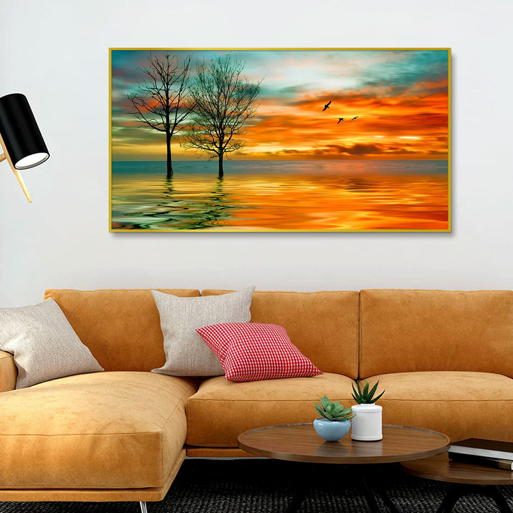 Sunset Scenery  Canvas Painting Main image