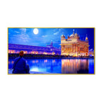 Sikh Golden Temple Scenery Canvas  Wall Painting Big Panoramic