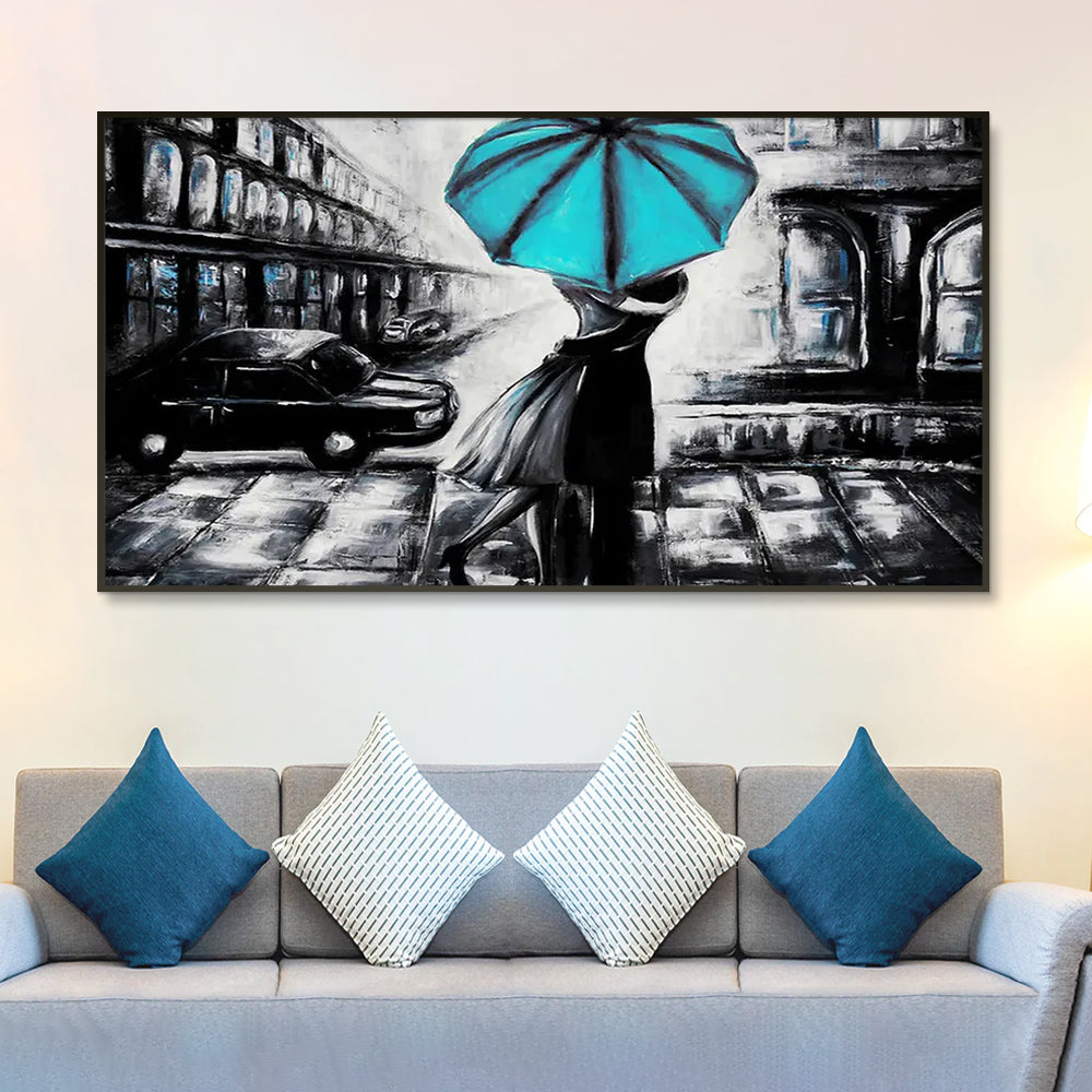 Vintage Romantic Couple Canvas Wall Painting Main image