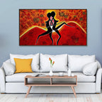 Beautiful Large Dancing Girls Modern Art Canvas Printed Painting