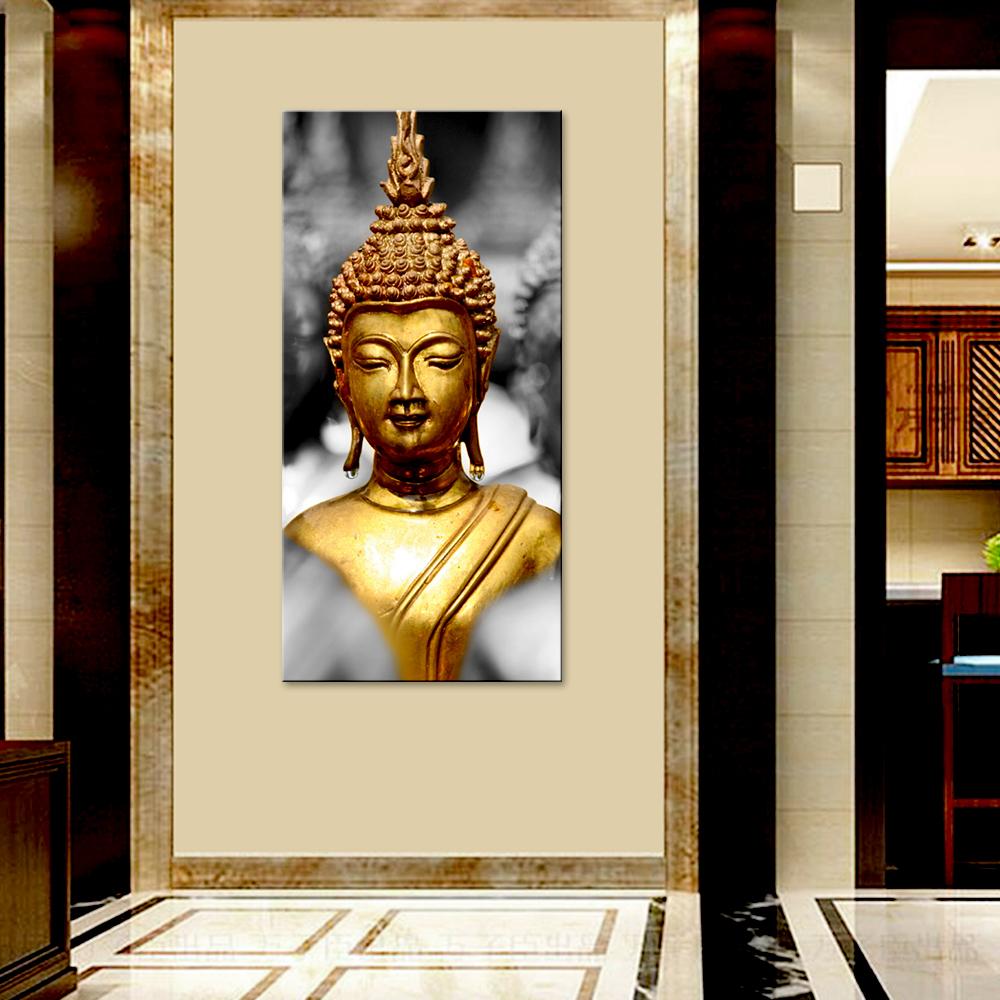 Beautiful Golden Buddha Canvas Printed Spiritual Wall Painting Secondary image